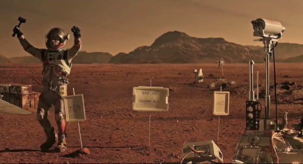 The Hexadecimal scene from the film: The Martian